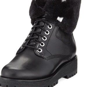 Michael Kors Combat Boots w/Fur